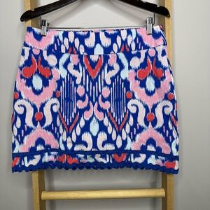 Crown & Ivy Skort Ikat Multicolor